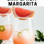 Spicy grapefruit margarita