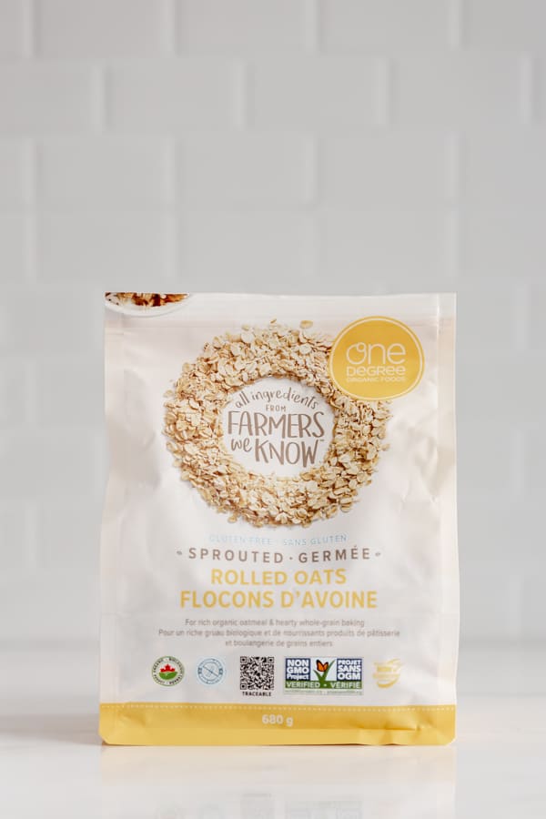 a pack of one degree organic sprouted rolled oats