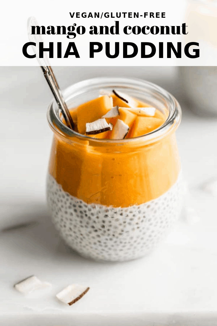 Coconut Chia Pudding with Mango Puree - Choosing Chia