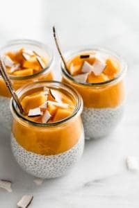 Coconut Chia Pudding with Mango Puree - Choosing Chia