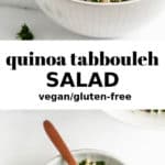 quinoa tabbouleh salad in a bowl