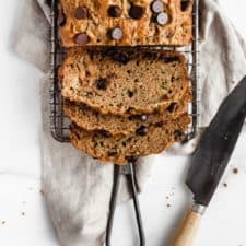 Healthy Chocolate Chip Zucchini Bread