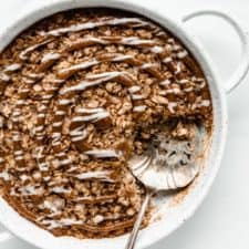 Cinnamon Roll Baked Oatmeal