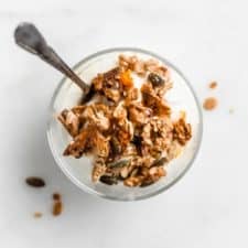Orange Cardamom Tahini Granola