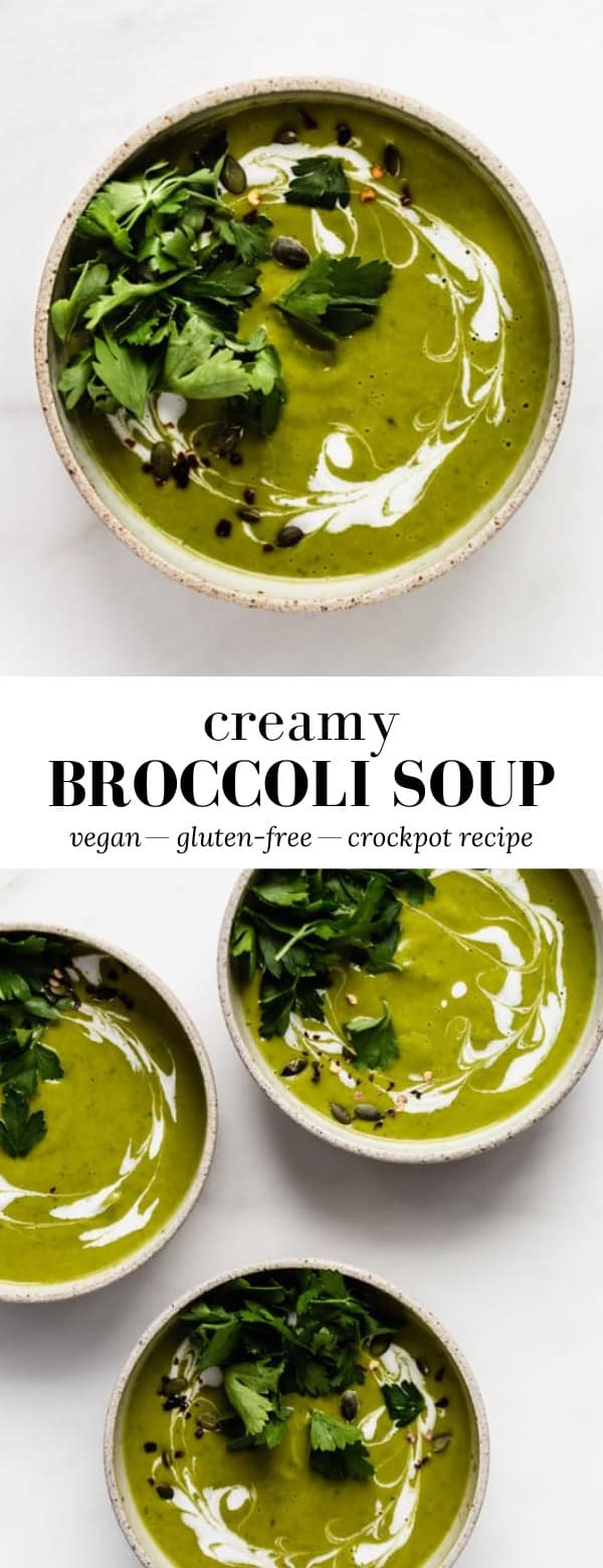 Crockpot Creamy Broccoli Soup – Choosing Chia