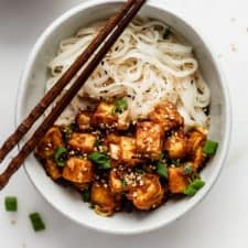 Baked Peanut Butter Tofu