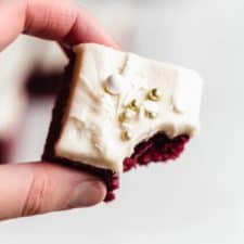 Red Velvet Brownies with Cream Cheese Frosting