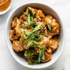 Thai Peanut Cauliflower Wings