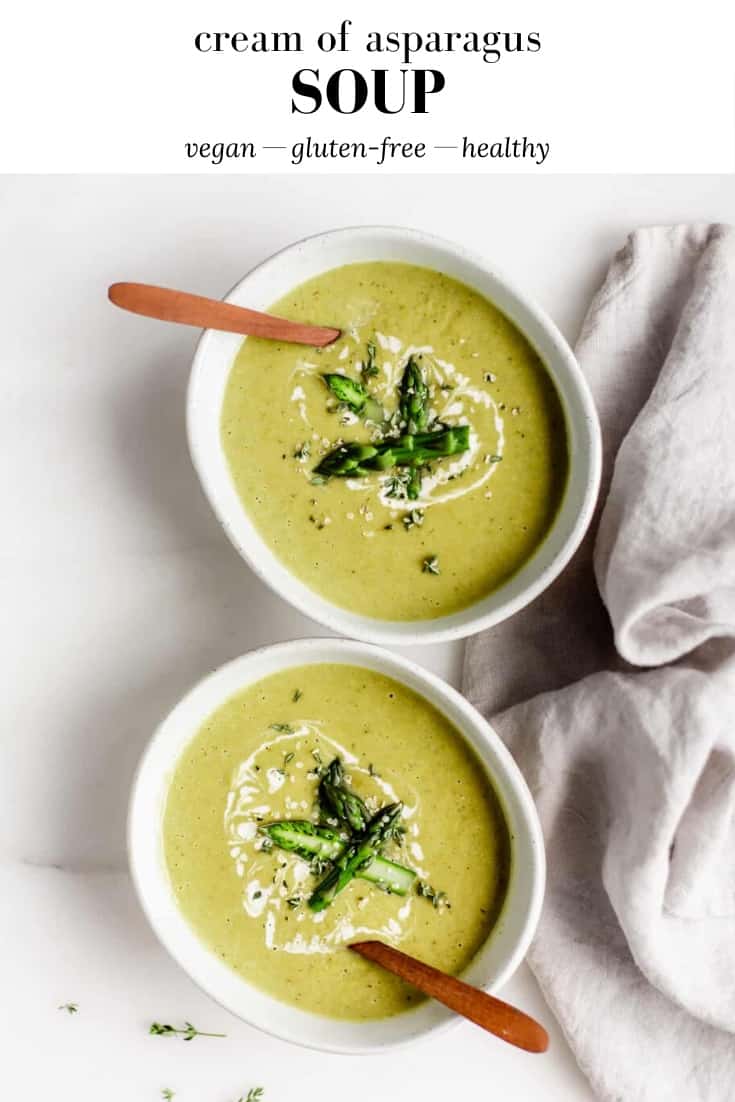 Vegan Cream of Asparagus Soup - Choosing Chia