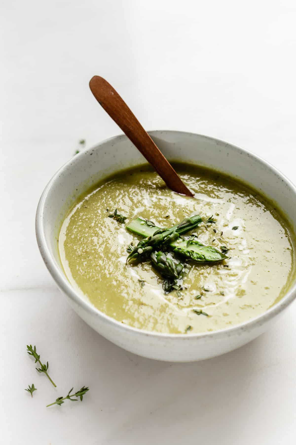 Vegan Cream of Asparagus Soup - Choosing Chia