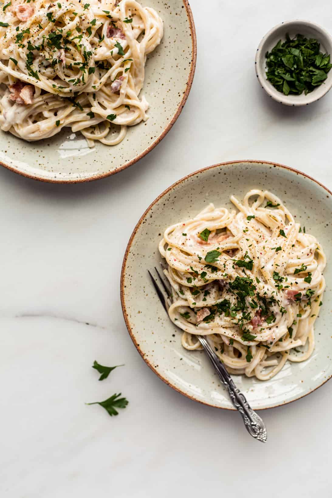 Vegan Carbonara - Choosing Chia