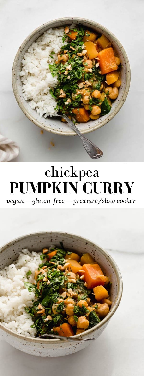 Slow cooker Chickpea Pumpkin Curry - Choosing Chia