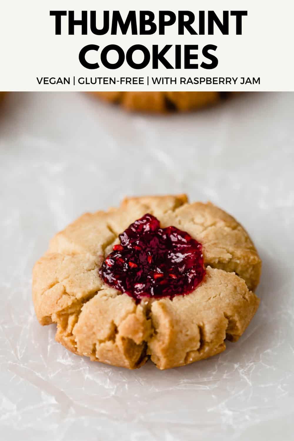 Vegan Thumbprint Cookies With Raspberry Jam - Choosing Chia