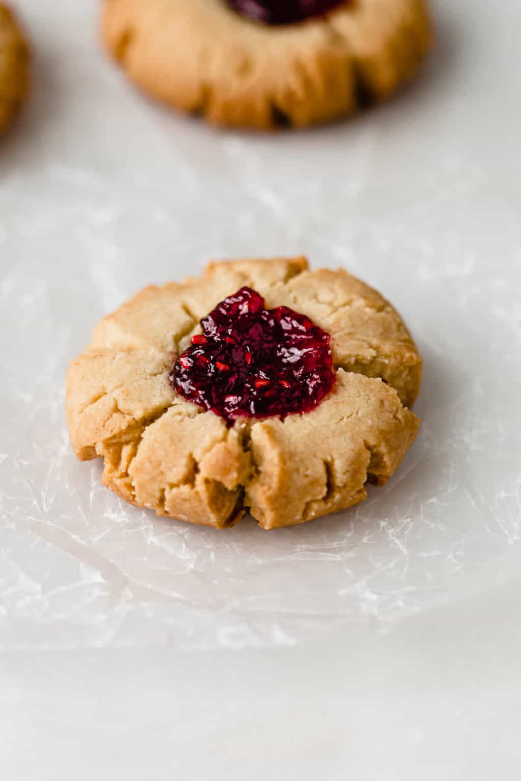 Vegan Thumbprint Cookies With Raspberry Jam - Choosing Chia