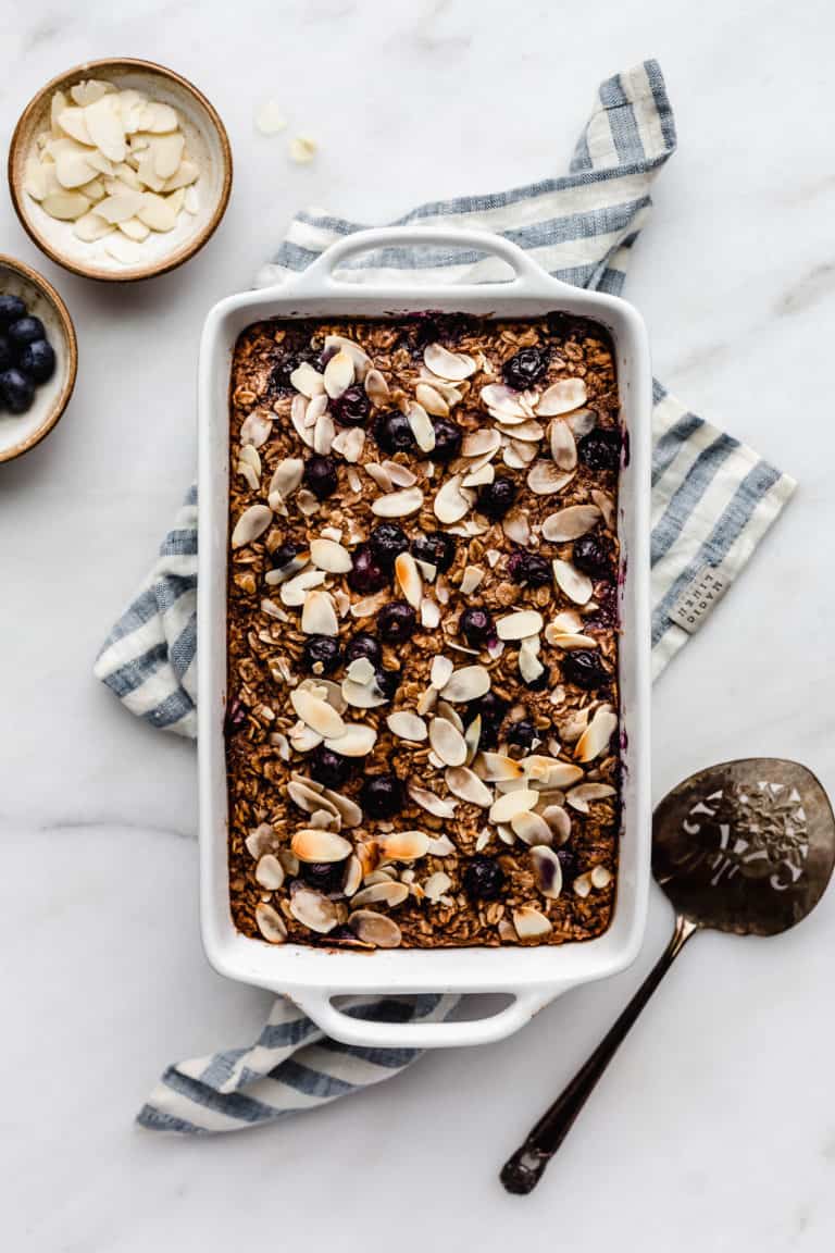 Blueberry Baked Oatmeal - Choosing Chia