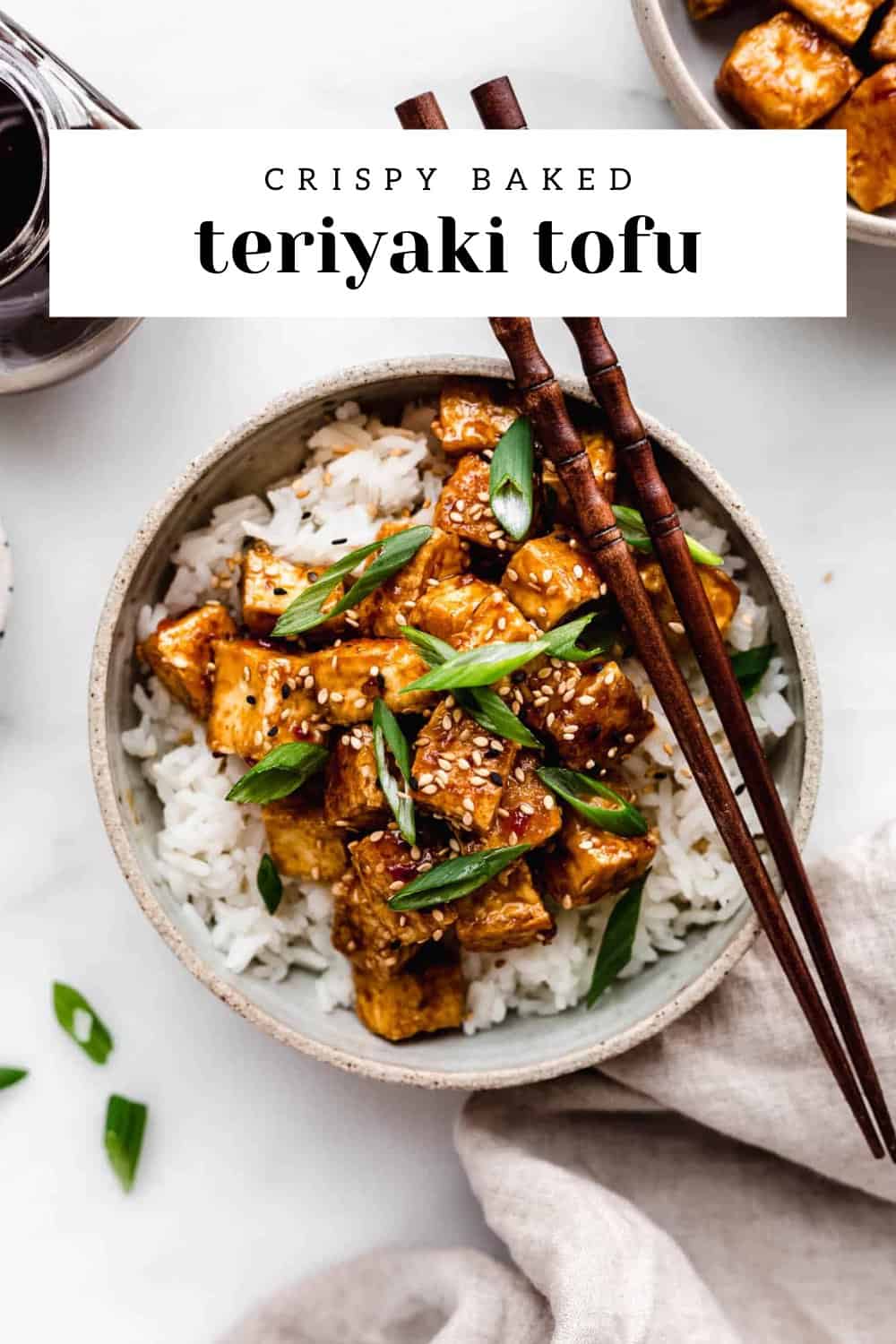 Flavorful Crispy Baked Teriyaki Tofu Recipe - Choosing Chia