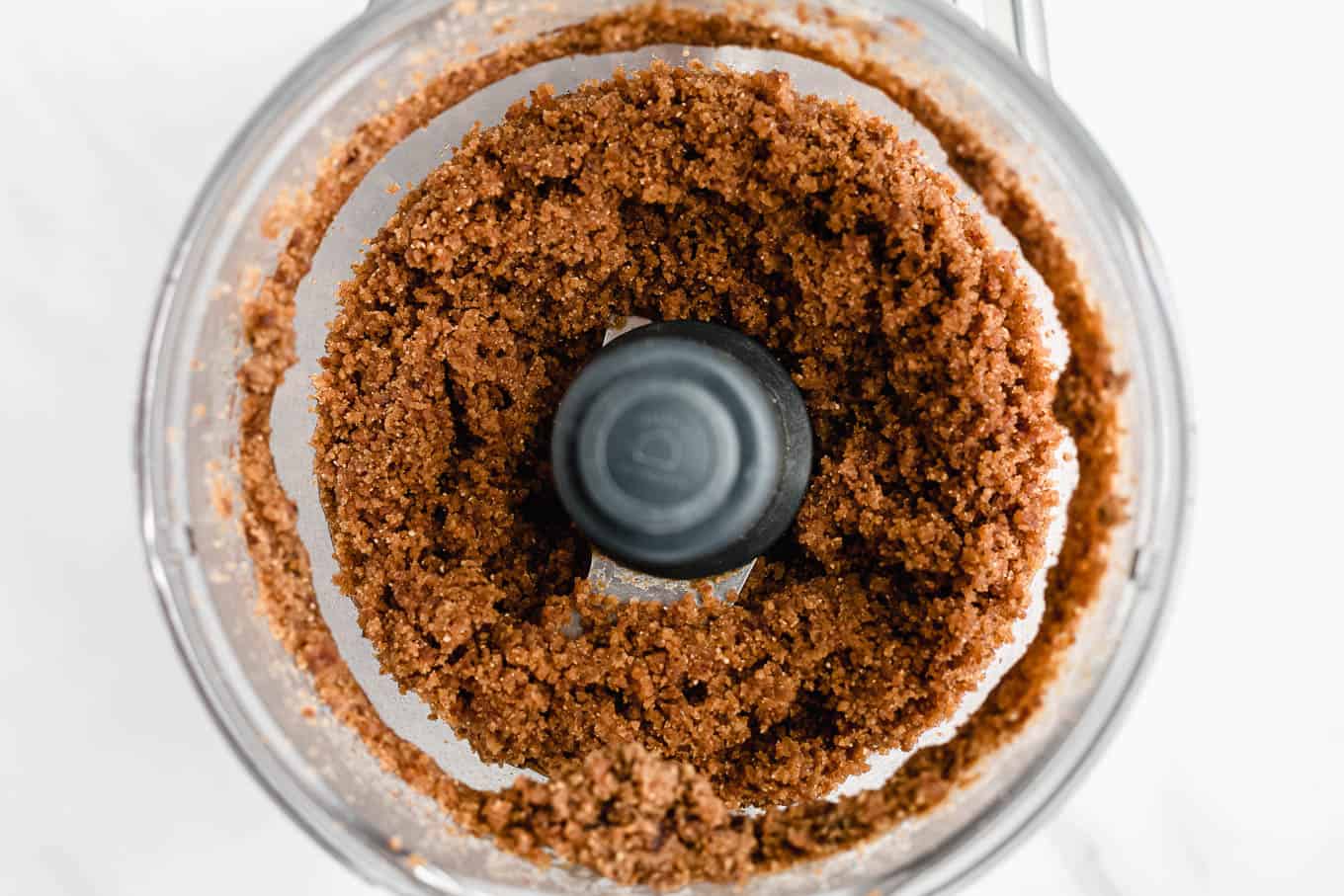peanut butter and dates blended in a food processor