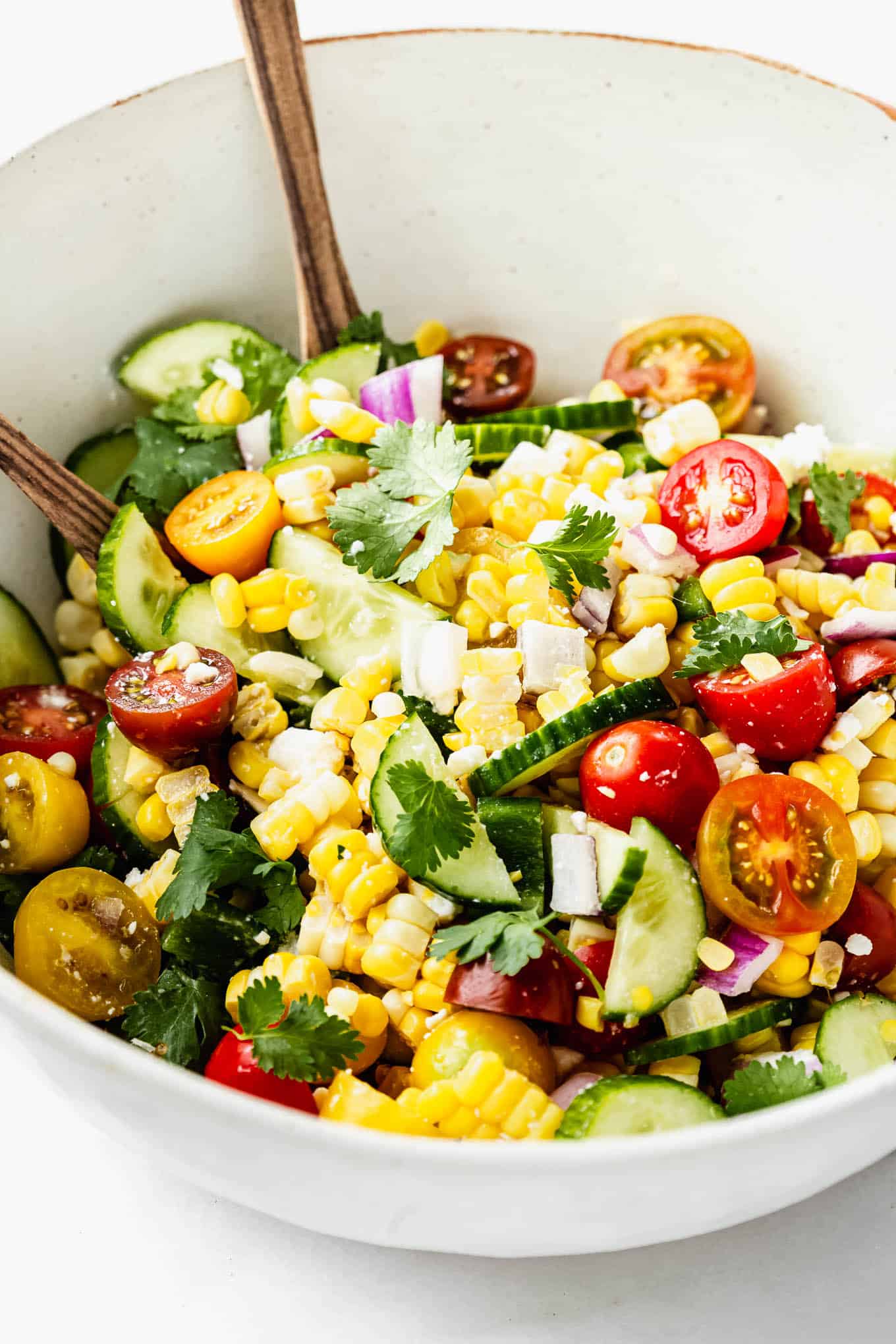 Summer Corn Salad With Chili Lime Vinaigrette - Choosing Chia