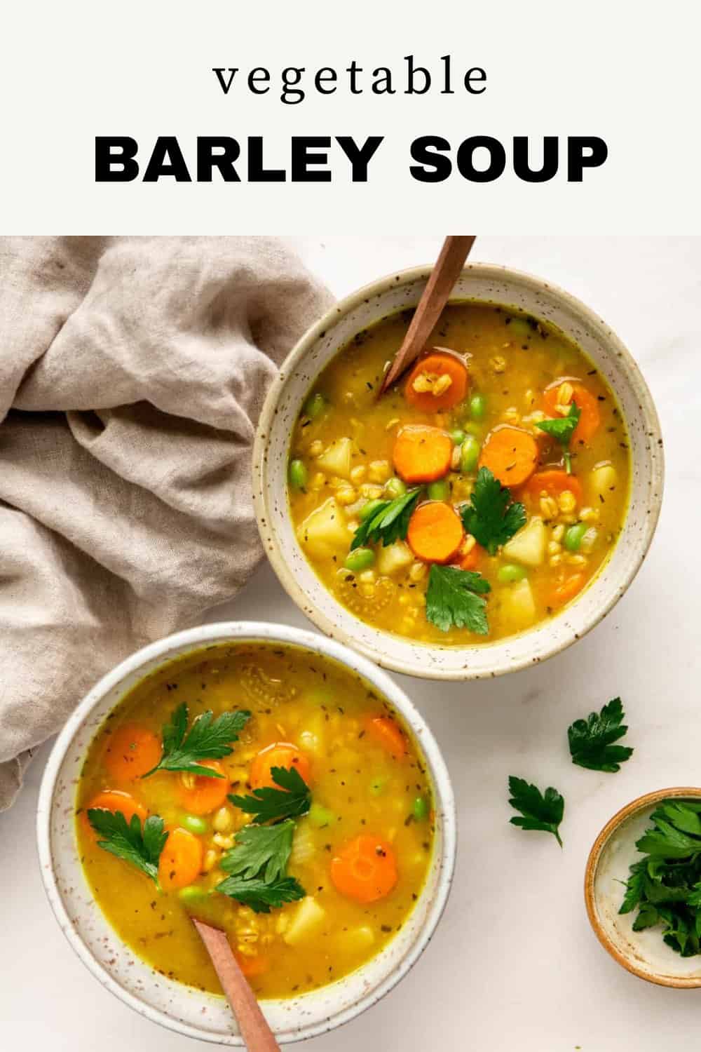 Vegetable Barley Soup - Choosing Chia