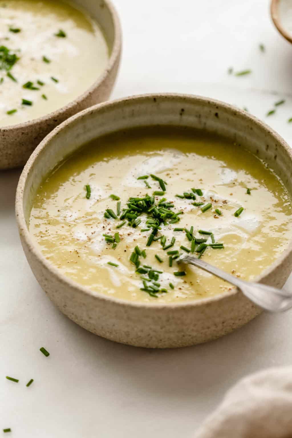 Vegan Cream of Broccoli Soup - Choosing Chia