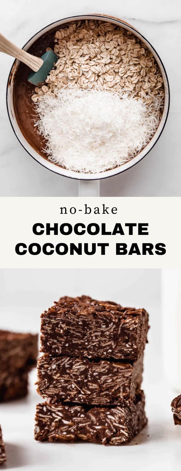 No Bake Chocolate Coconut Bars - Choosing Chia