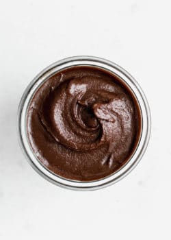 Vegan Nutella in a jar