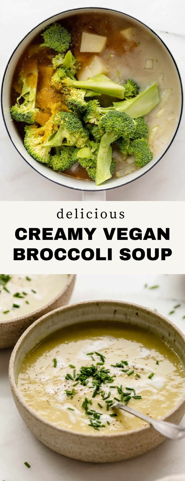 Vegan Cream of Broccoli Soup - Choosing Chia