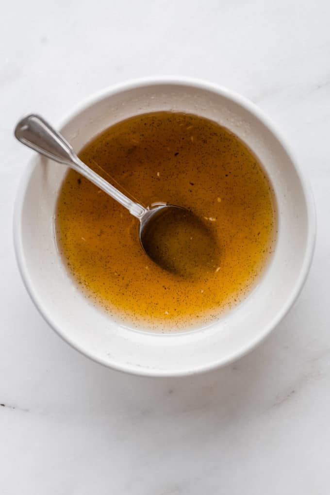 honey, avocado oil and vanilla extract in a bowl