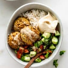 Easy Baked Falafel Bowls