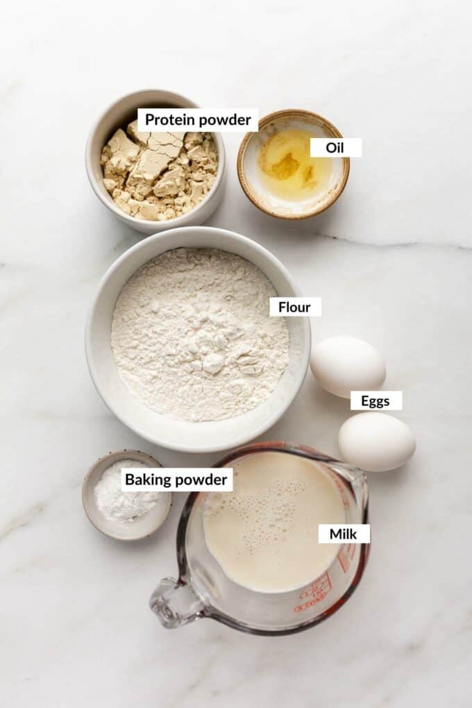 Ingredients for protein pancakes