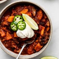 Sweet Potato Black Bean Chili