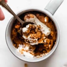 Pumpkin mug cake