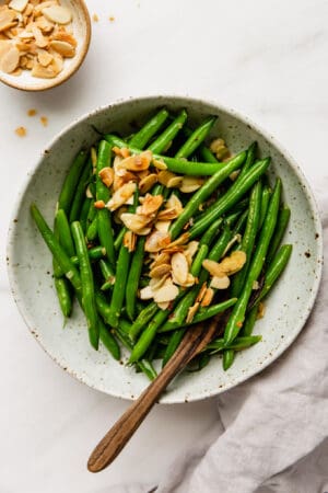 Green Beans Almondine - Choosing Chia