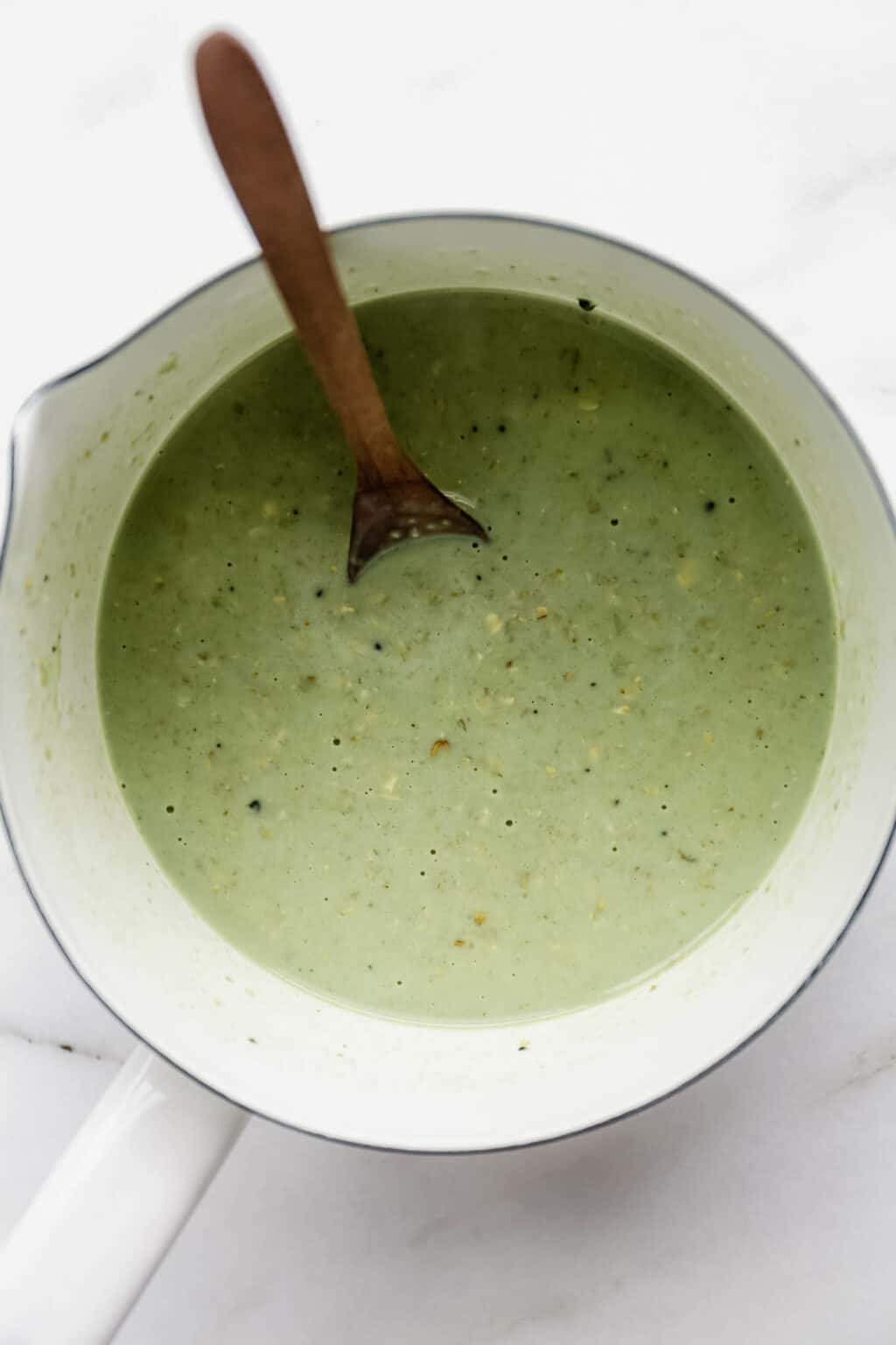 Creamy Matcha Oatmeal - Choosing Chia