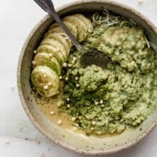 Creamy Matcha Oatmeal