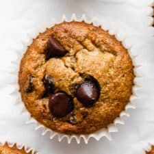 Oat Flour Banana Muffins