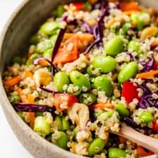 Quinoa Edamame Salad With Sesame Ginger Dressing