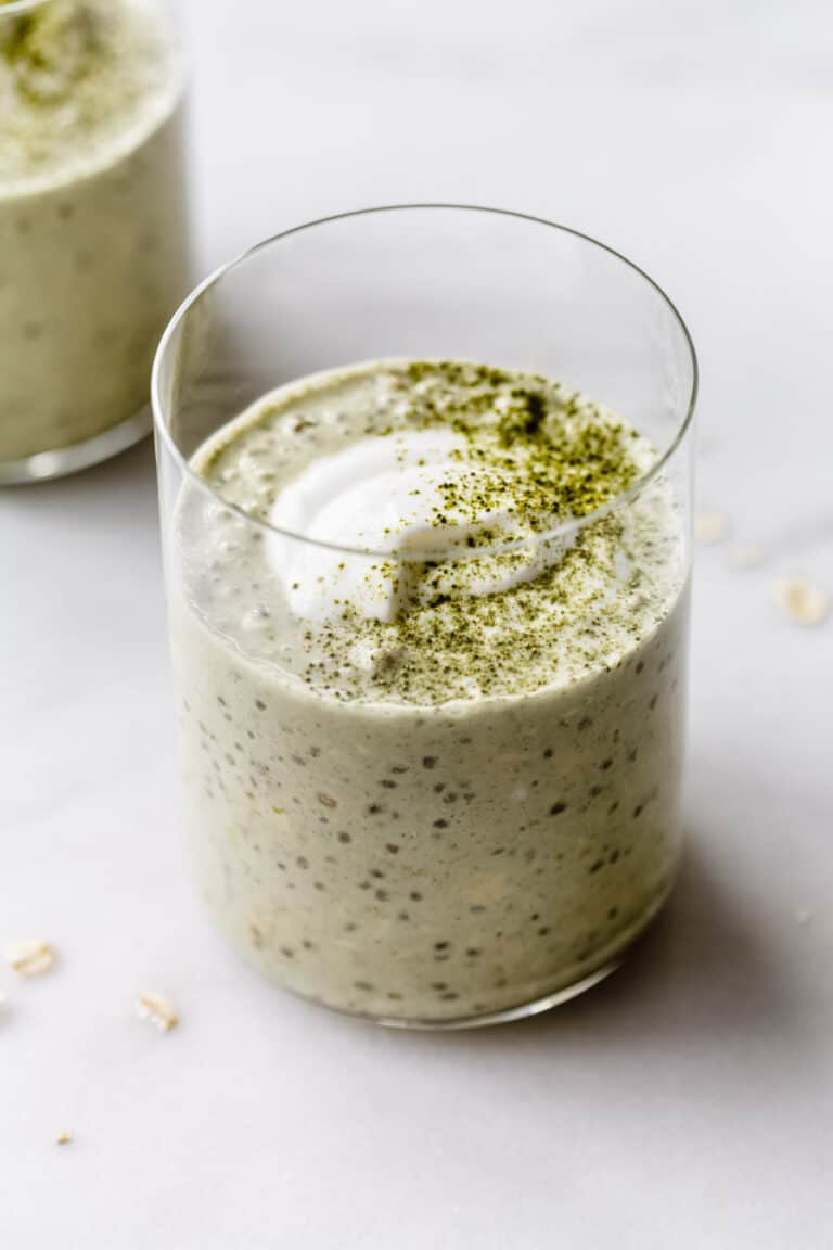 Matcha Overnight Oats - Choosing Chia
