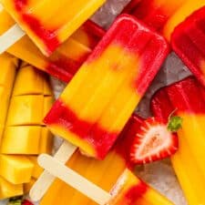 Strawberry Mango Popsicles