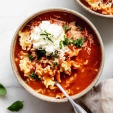 Vegetarian Lasagna Soup
