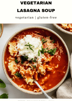 Vegetarian Lasagna Soup Recipe