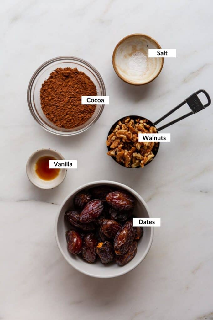 ingredients for no bake brownies