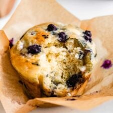 Cottage Cheese Blueberry Muffins