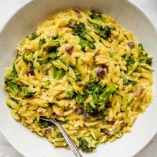 Broccoli Cheddar Orzo