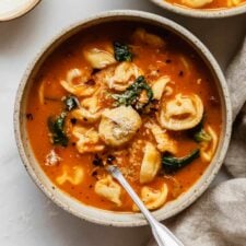 Creamy Tuscan Tortellini Soup