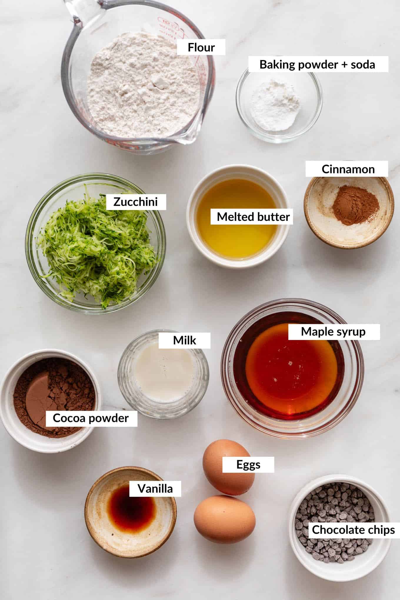 Healthy chocolate zucchini muffins.