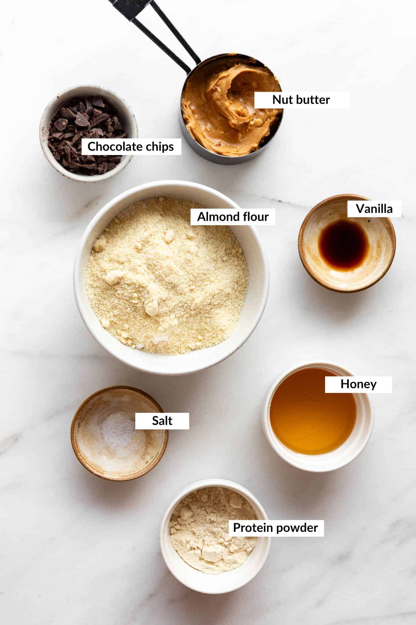 Ingredients for homemade perfect bars