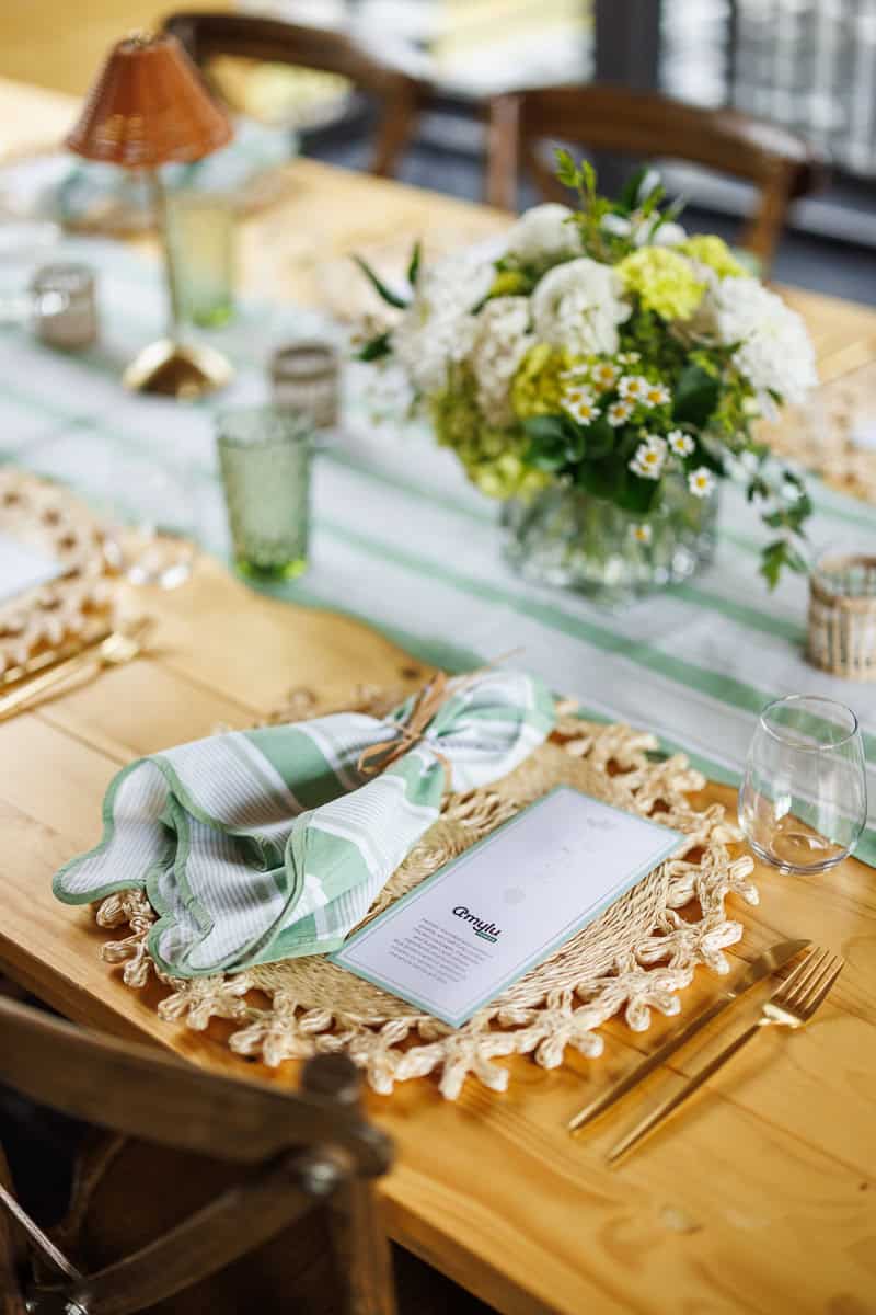 A table setting.