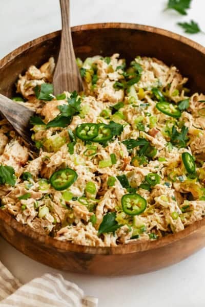 Jalapeno Popper Chicken Salad - Choosing Chia