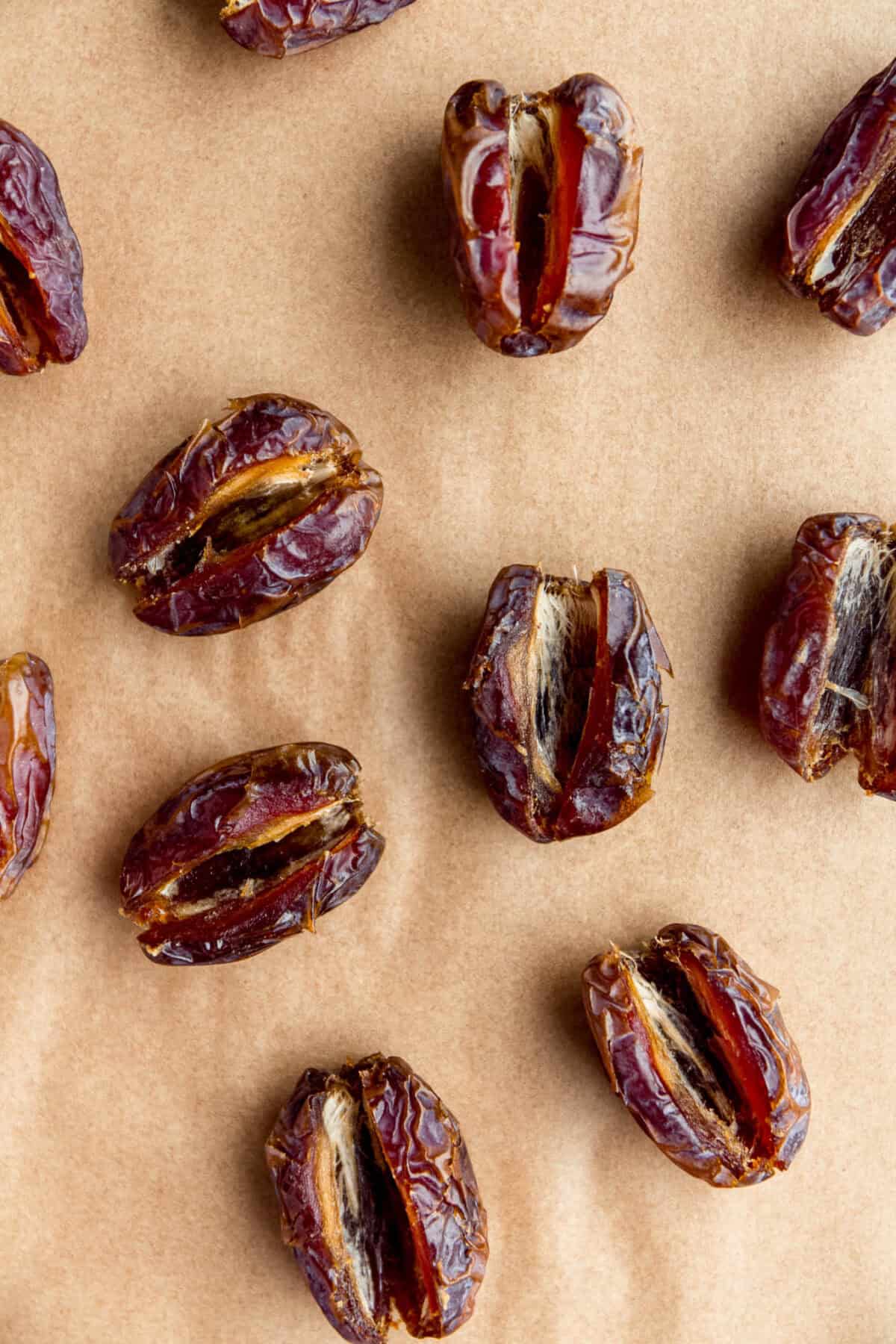 medjool dates with the pits removed.